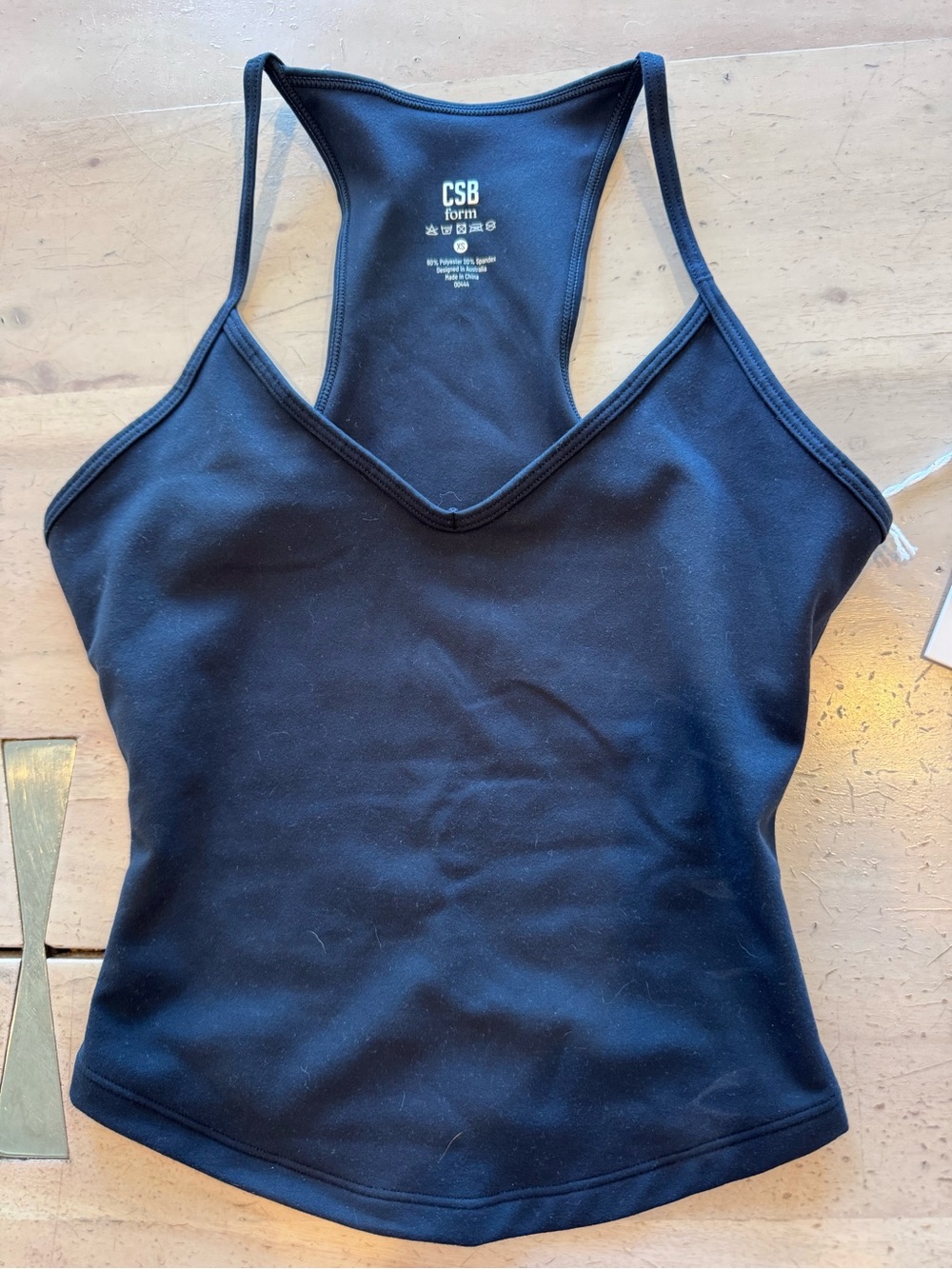 NWT Crop shop Boutique form leisure tank xs navy - Picture 3 of 7